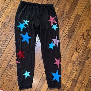 Cotton Sweatpants W Crystal Stars